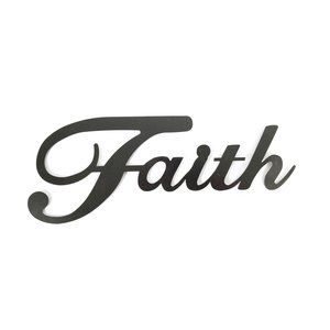 Faith Black Metal Wall Art😃